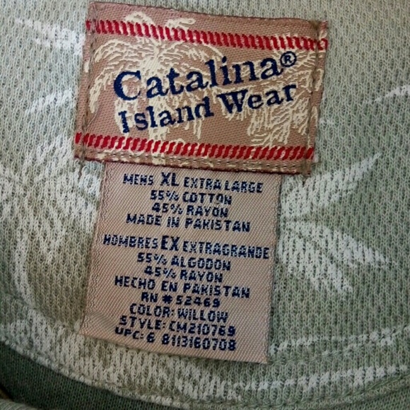 Catalina Island Wear XL Button front 55%Cotton - Picture 3 of 4
